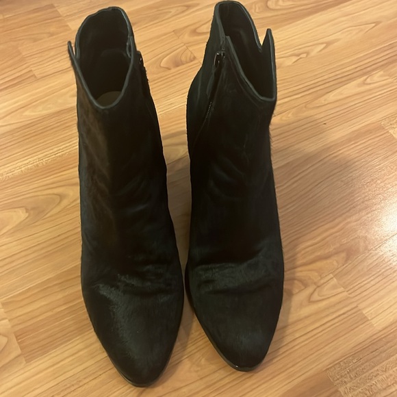 Cole Haan Zandra Bootie. Size 9.5. Black. Calf hair and suede combo. - Picture 4 of 14